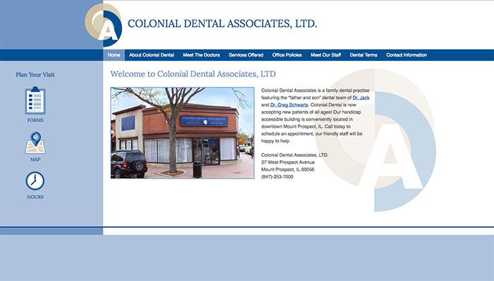 Colonial Dental Website